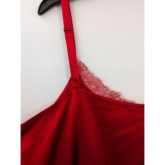 Skies Are Blue Curvy Camisole Top Women Plus Size 2X Lace Satin Romantic Office - Picture 3 of 8